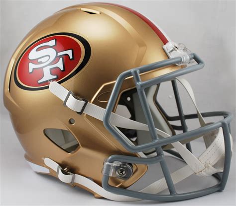 San Francisco 49ers Speed Replica Football Helmet | 757 Sports Collectibles