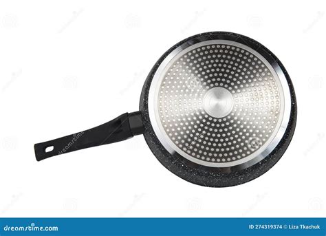 Metal Black Pan for Cooking Isolated on the White Background Stock ...