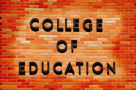 College of Education sign stock photo. Image of sign - 25456830