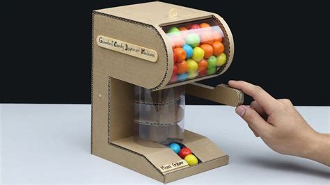 Biuld Gumball Vending Machine DIY from Cardboard | Vending machine diy, Diy gumball machine ...