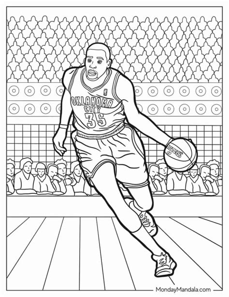 Basketball Coloring Pages Nba Players