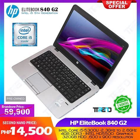 HP Elitebook 840 G2 Intel Core i5 5th Gen Notebook Laptop | Shopee ...