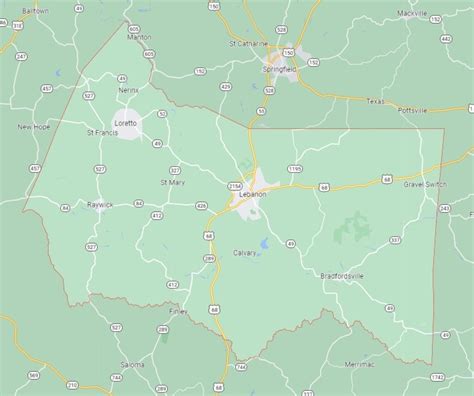 Sinkholes in Marion County, KY | Kentucky Sinkholes | Tony's Sinkhole Maps