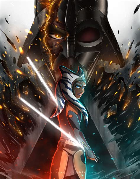 Darth Vader Vs Ahsoka Wallpapers - Wallpaper Cave