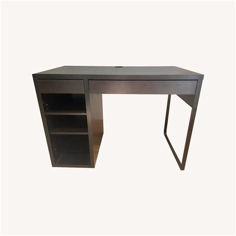 IKEA Black Desk with Storage - AptDeco