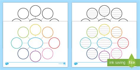 Blank Mind Maps - mind map, spider diagram, graphic organiser