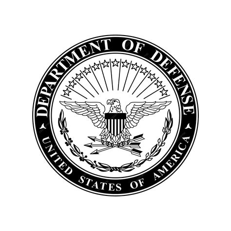 Premium Vector | Vector black of the Department of Defence United States of America DOD