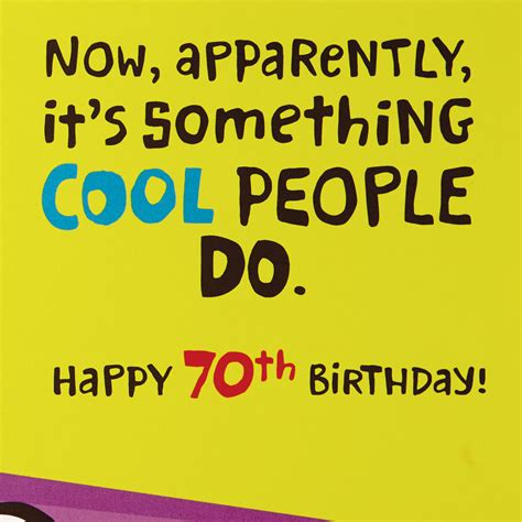 You're One of the Cool Ones Funny 70th Birthday Card - Greeting Cards - Hallmark