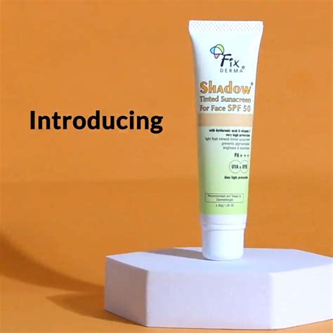 Tinted Sunscreen with SPF 50 for face – Fixderma Skincare