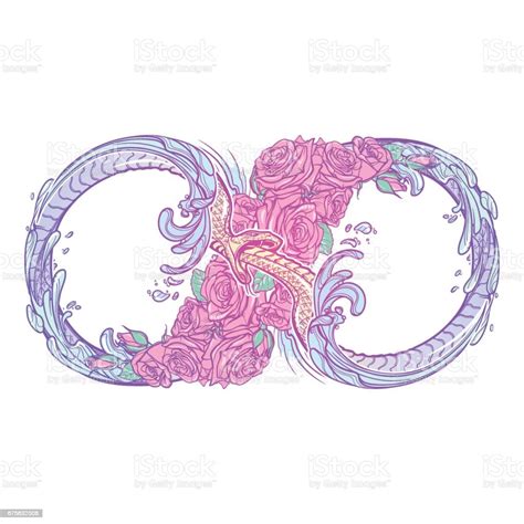 Uroboros Color Isolated On White Stock Illustration - Download Image ...