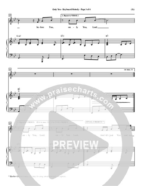 Only You Sheet Music PDF (David Crowder) - PraiseCharts