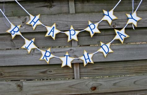 Happy Birthday Star Banner by craftyearth on Etsy