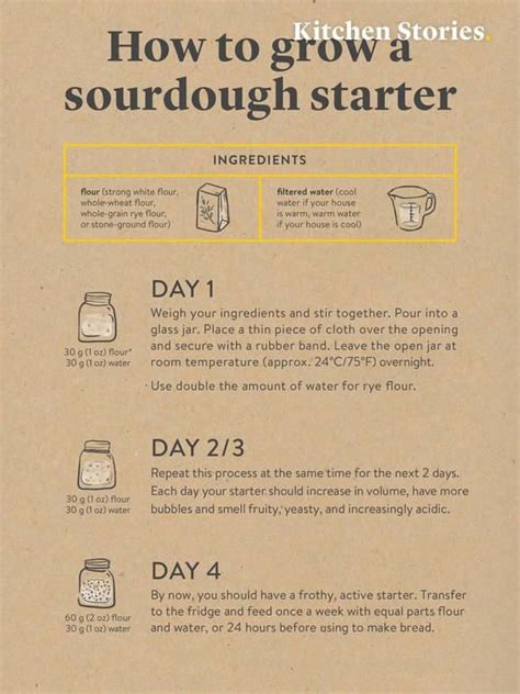 The Simplified Guide to Making Sourdough Starter at Home | Stories | Kitchen Stories in 2024 ...