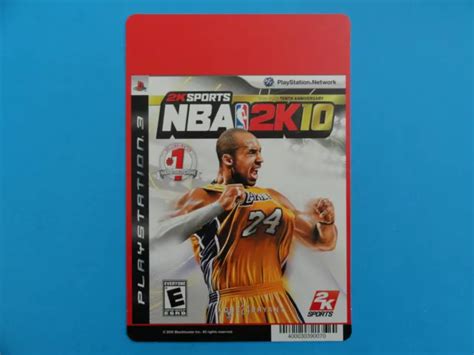 PLAYSTATION 3 NBA 2K10 Kobe Bryant Blockbuster Video Store Shelf Backer ...