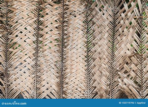 Pattern Weaving of Coconut Leaves for Background Stock Photo - Image of binding, natural: 150719796