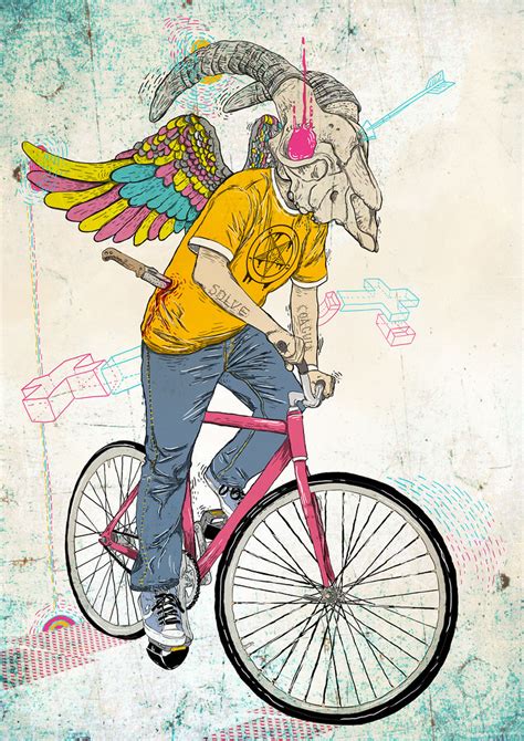 Baphomet's bike hipster | Projetos desenhos Idi_ota Baphomet… | Flickr