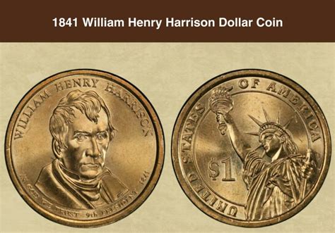 1841 William Henry Harrison Dollar Coin Value (Errors List, "D", "S ...