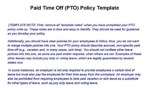 How To Create A PTO Policy Small Business Guide Template How To Write A Pto Agreement Letter ...