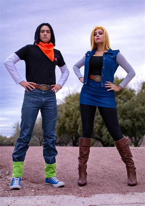 DBZ Cosplay : Android 17 + 18 by Khainsaw on DeviantArt