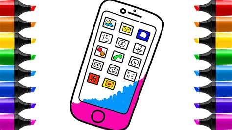 Mobile Phone Drawing | Free download on ClipArtMag