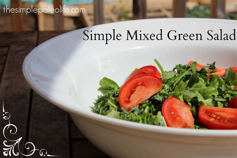 Simple Mixed Green Salad - Hollywood Homestead