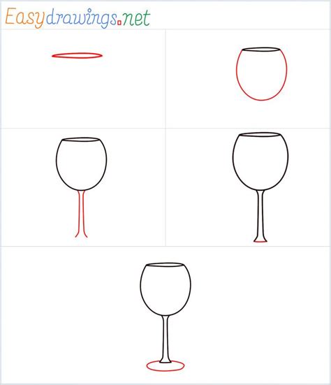 How to draw a Wine glass step by step - [5 Easy Phase] | Wine glass drawing, Wine glass, Drawings