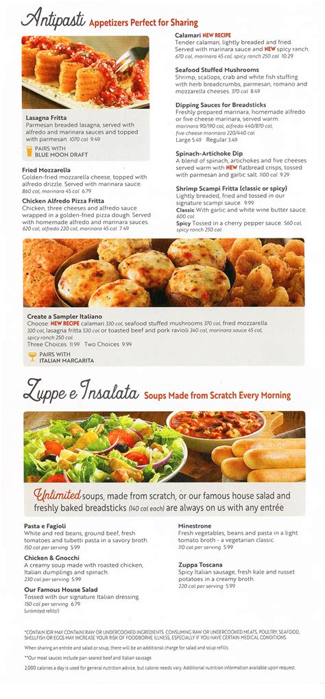 Olive Garden | Menu | Delivery | Order Online | Lincoln NE | City Wide Delivery | Metro Dining ...