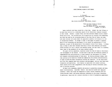 (PDF) The evolution of large cardinal axioms in set theory