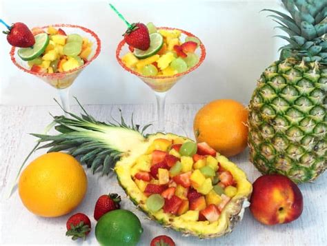 Fruit Cocktail Dessert for Adults Only - 2 Cookin Mamas