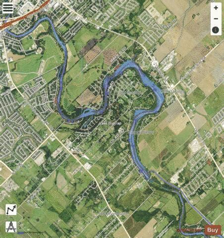 Lake Dunlap Fishing Map | Nautical Charts App