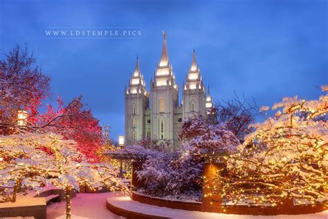 Salt Lake Temple December Lights - LDS Temple Pictures | Lds temple ...