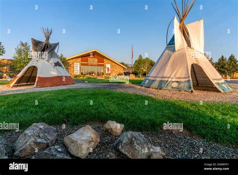 CODY, WY - AUG 2021 : Exterior of The Buffalo Bill Center of the West ...