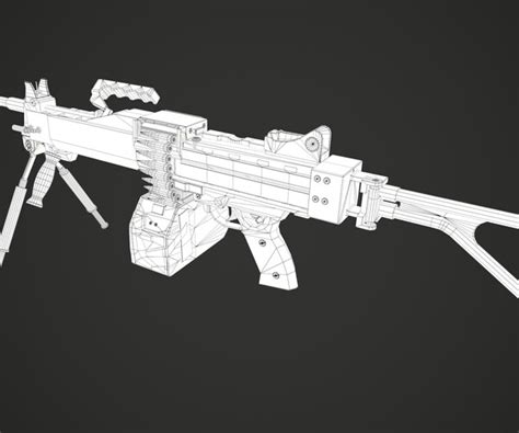 ArtStation - Negev machine gun | Game Assets