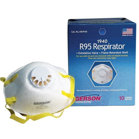 Gerson® R95 Respirator/Mask with Check Valve - TP Tools & Equipment