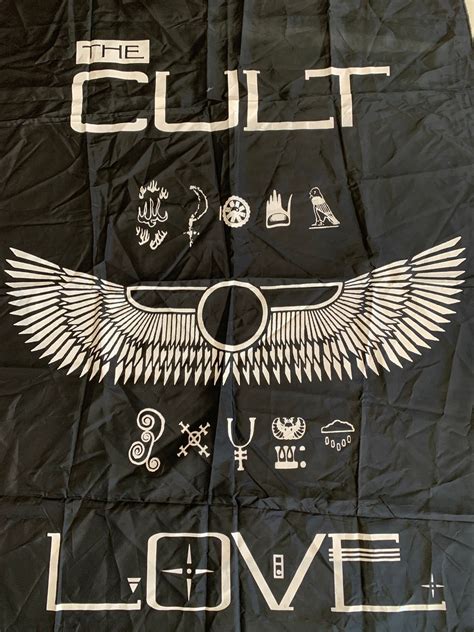 1980's The Cult Rock Flag Wall Hanging | Etsy