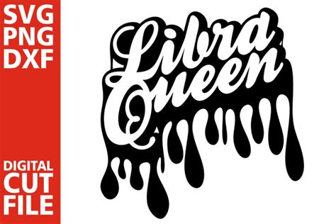 Libra Queen svg,Dripping words svg, Zodiac sign svg, Africa