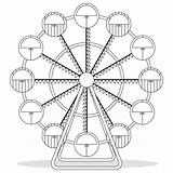 Ferris Wheel Coloring Book Printable And Online  Home sketch template