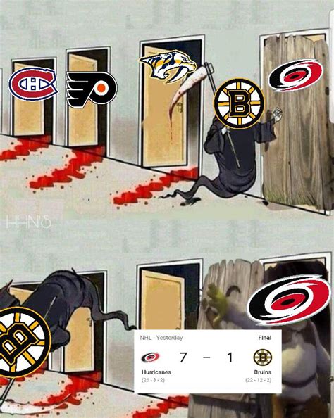 That's one way to lose your win streak : r/hockeymemes