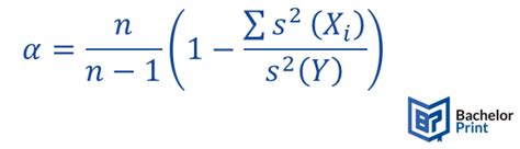 Cronbach’s alpha – a measure of the consistency strength