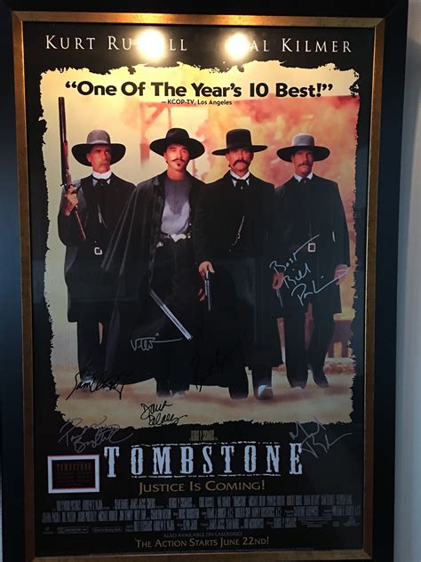 Tombstone Movie poster signed by cast. COA Full Size 27x41 | Etsy