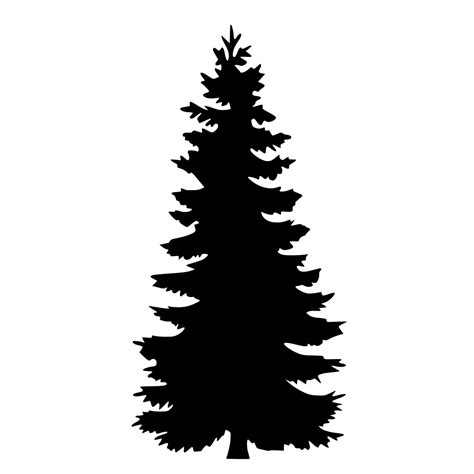 Fir Tree Silhouette - ClipArt Best