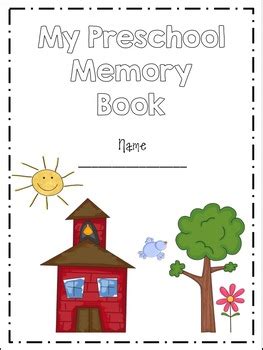 Preschool Memory Book (Full Page) by First Grade Fanatics | TpT