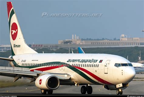 S2-AEQ Biman Bangladesh Airlines Boeing 737-8HO(WL) Photo by 308094036 ...