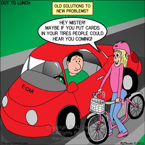 Silent Electric Cars - OTL Cartoon May 13, 2015