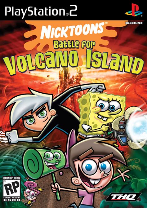 Nicktoons Battle for Volcano Island Sony Playstation 2 Game