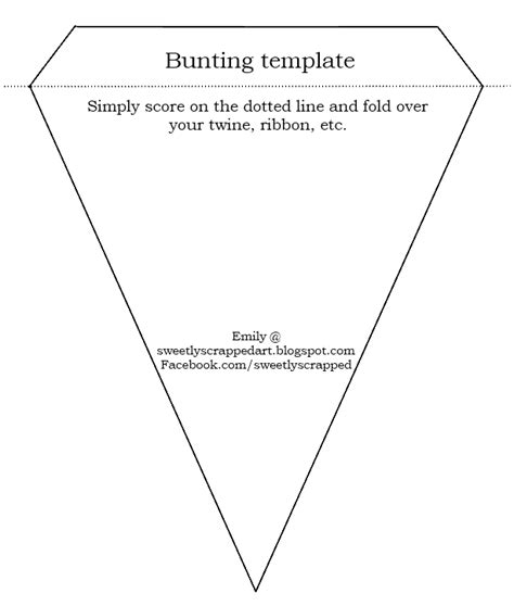 Sweetly Scrapped: Bunting Printable | Bunting template, Diy banner template, Diy banner