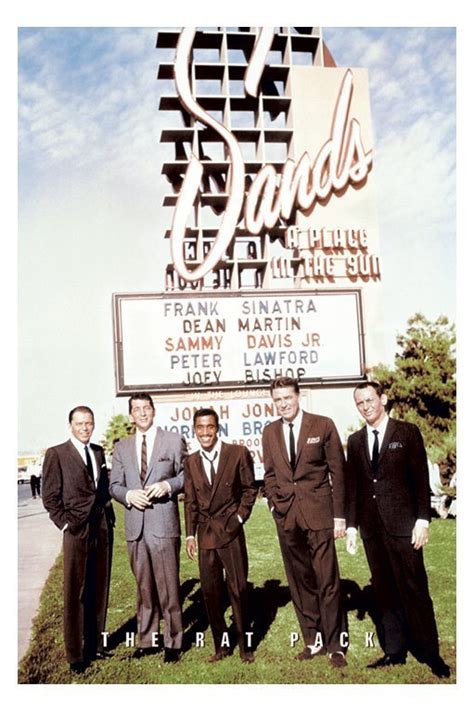 Frank Sinatra, The Rat Pack Outside of the Sands Hotel - Frank Sinatra ...