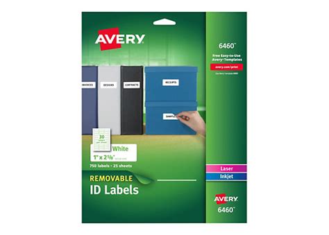 Avery Removable ID Labels - 6460 - Printer Supplies & Accessories - CDW.com