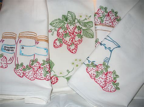 Kitchen Towel Embroidery Designs