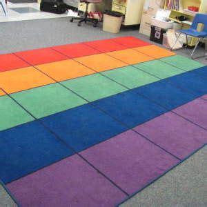 Lakeshore Rainbow Rug With 30 Squares, a project from Mrs. Gomes | Rainbow rug, Rugs, Rainbow